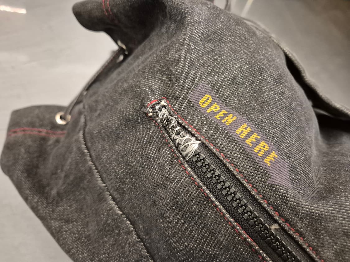 90s AMECO 데님 더플 백 팩 상품이미지8