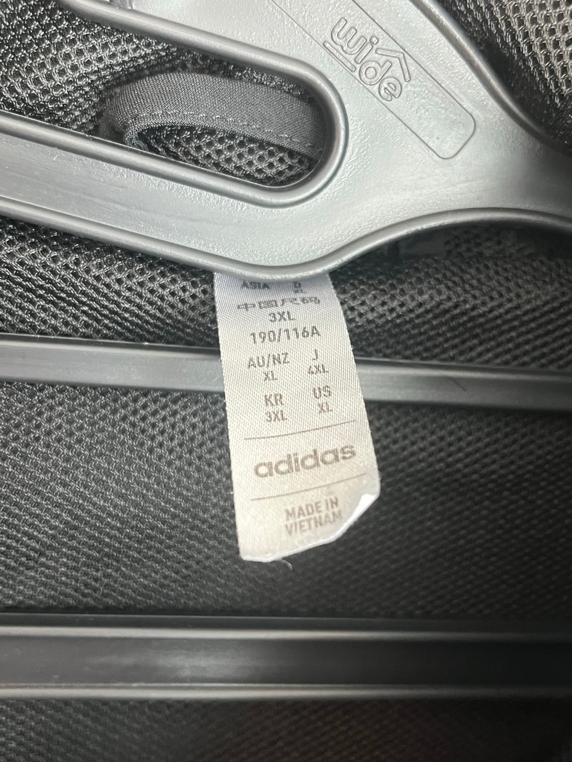 (3XL) 아디다스 윈드브레이커 바람막이 블랙  상품이미지4