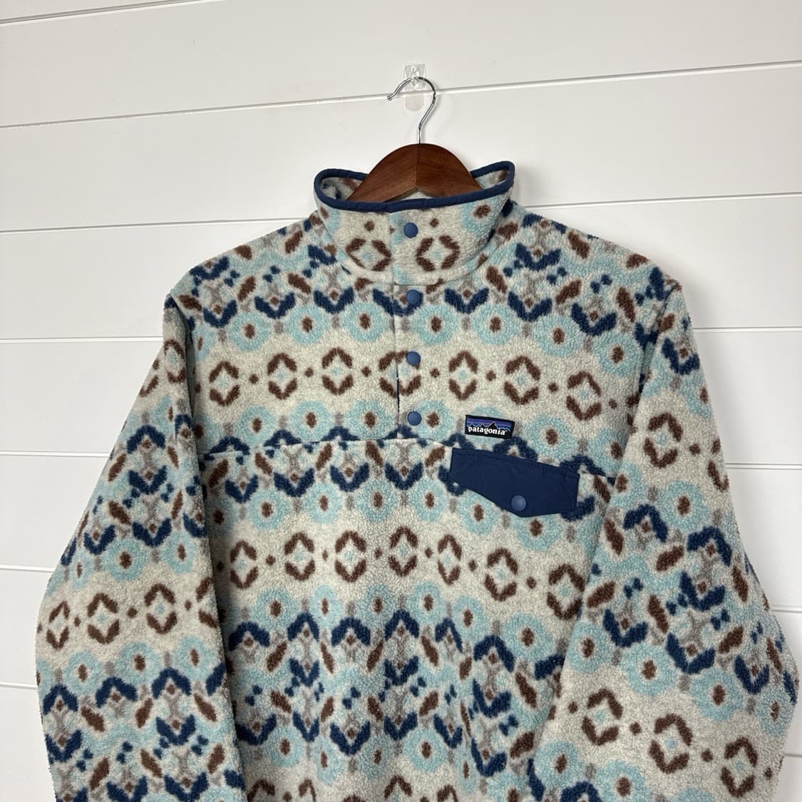 19FW 파타고니아 신칠라 스냅-T 패턴/네이비/브라운 상품이미지2