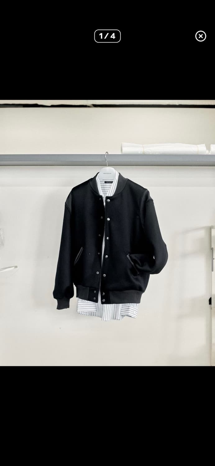 해칭룸 바시티자켓 블랙(4) 상품이미지1