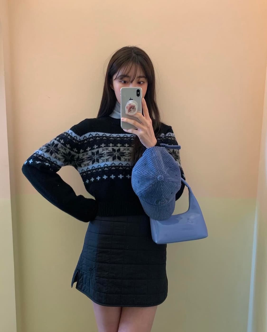 택O) [s] 그로브 TEMS 스커트 블랙 상품이미지1