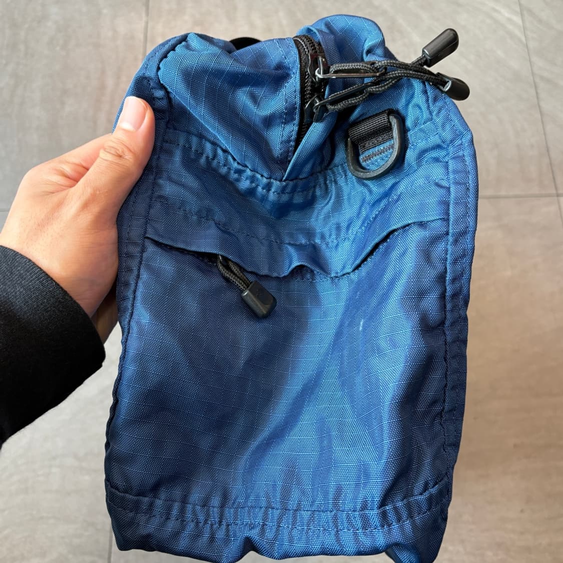 노스페이스 블루 나일론 숄더백 가방 상품이미지3