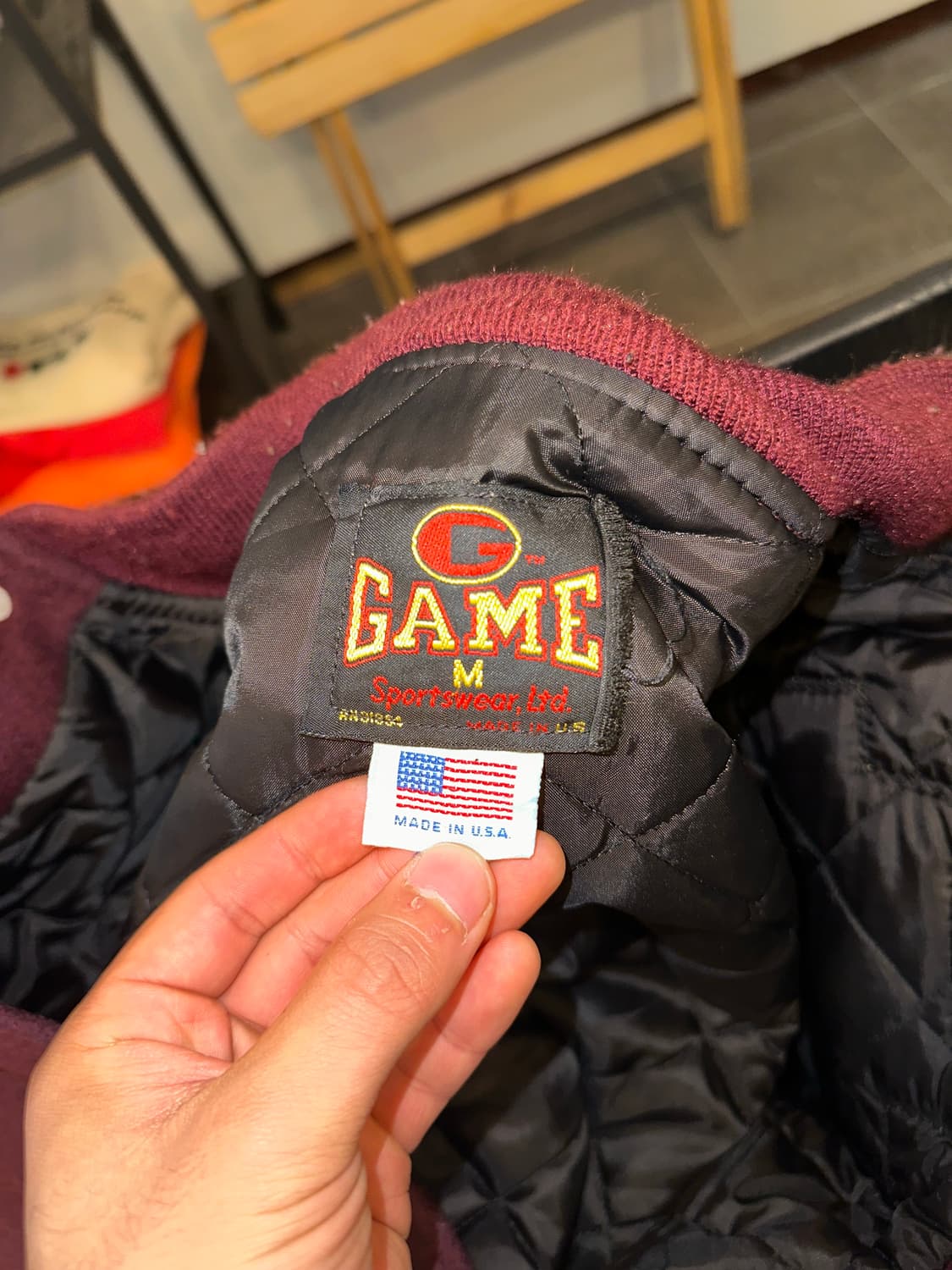 90’s Game American real leather varsity 상품이미지8
