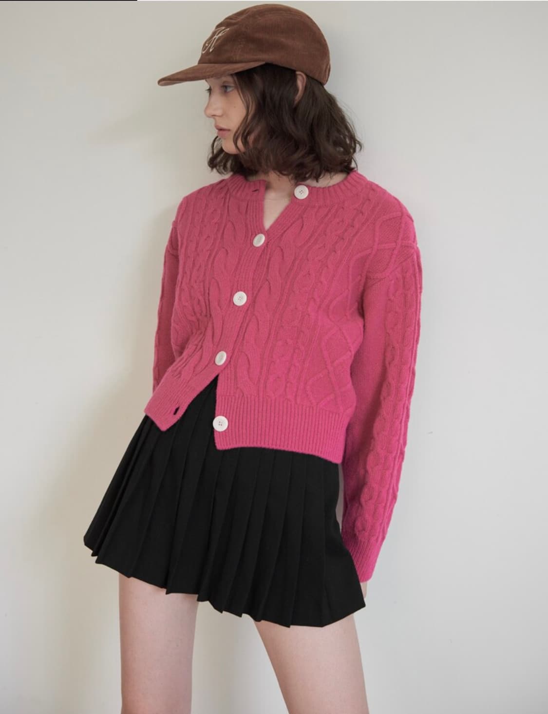 헤더먼트 그레니 가디건 핑크 상품이미지1