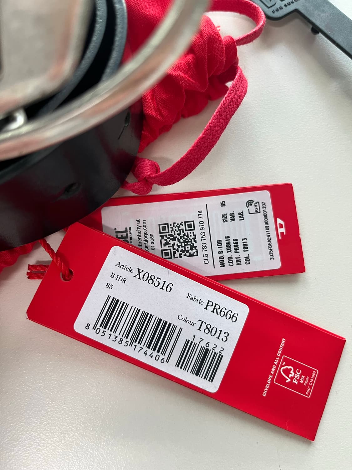 (85) 디젤 로고 벨트 85사이즈 상품이미지5