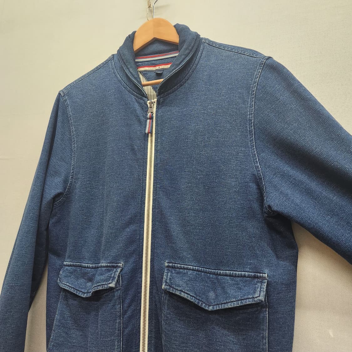 타미힐피거 데님 코튼 블루종 자켓 L 상품이미지2