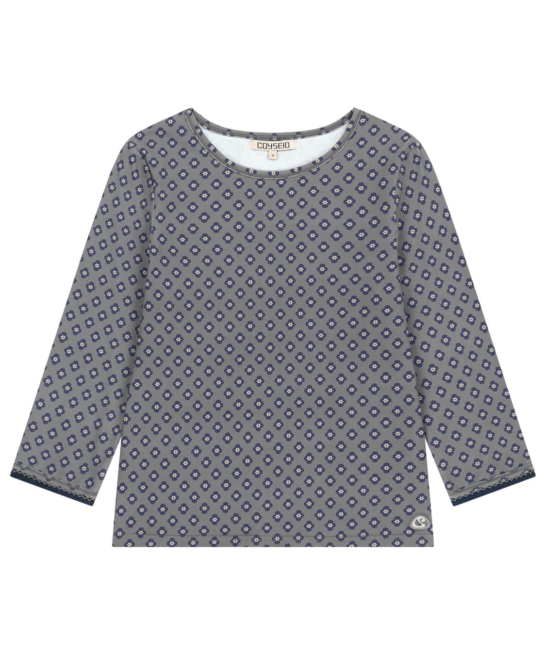 FLOWER CAPRI SLEEVE GREY 2사이즈 상품이미지2