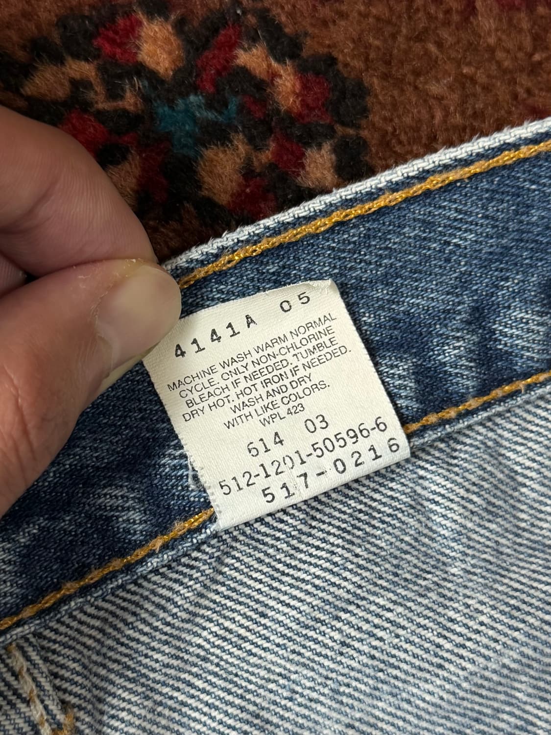 90’s USA 빈티지 리바이스 517 오렌지탭 부츠컷 리바이스 청바지 상품이미지10