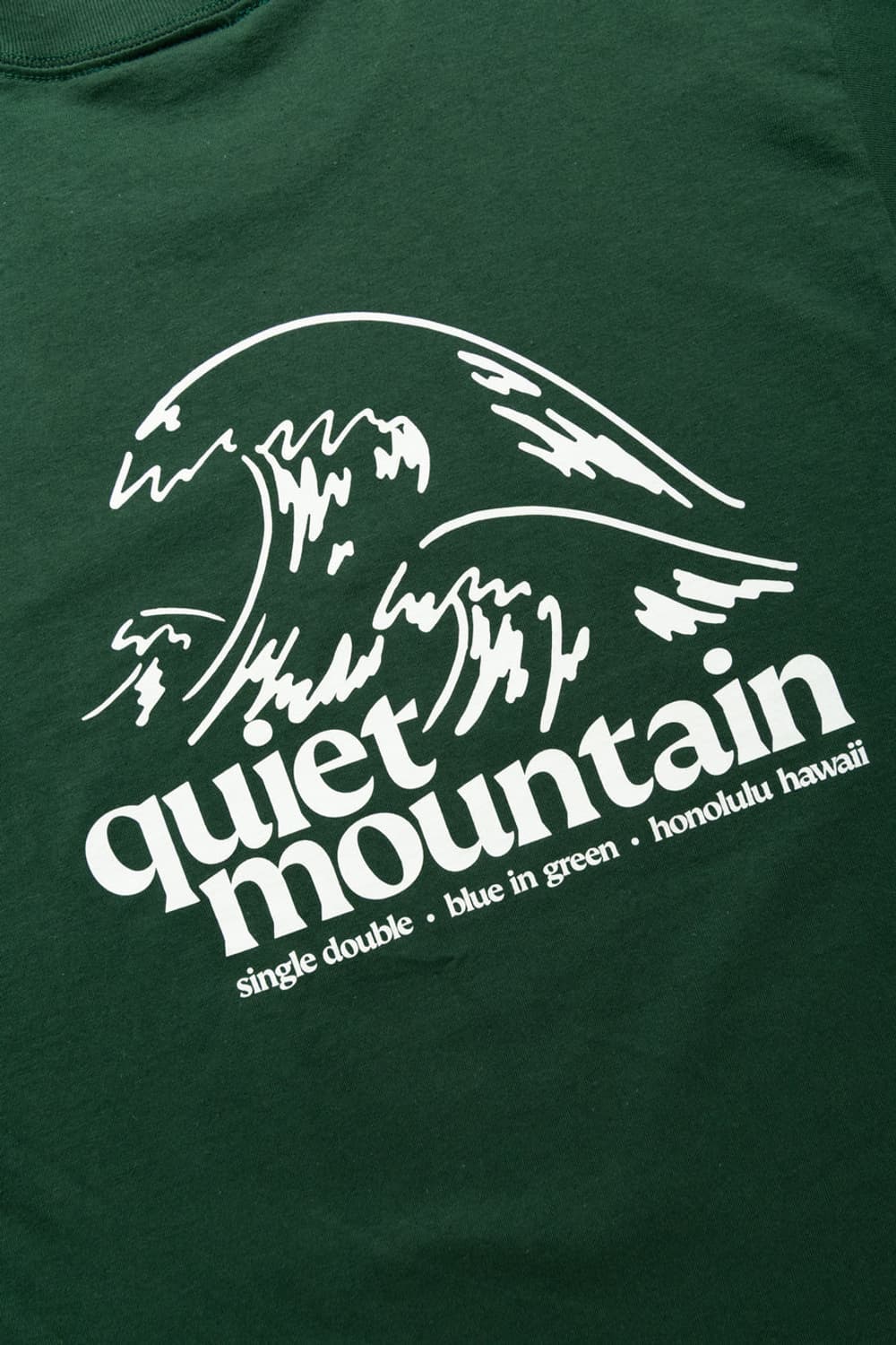 Creek x Quiet Mountain크릭 한정판 콜라보 티셔츠 그린 상품이미지8