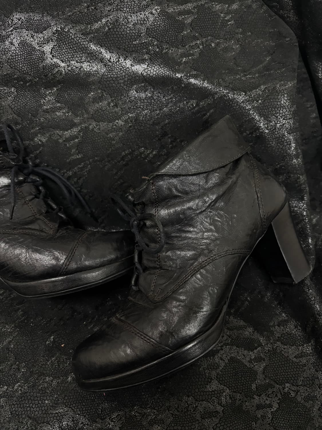 “SODA” 00’s Design Wrinkled leather shoe 상품이미지4