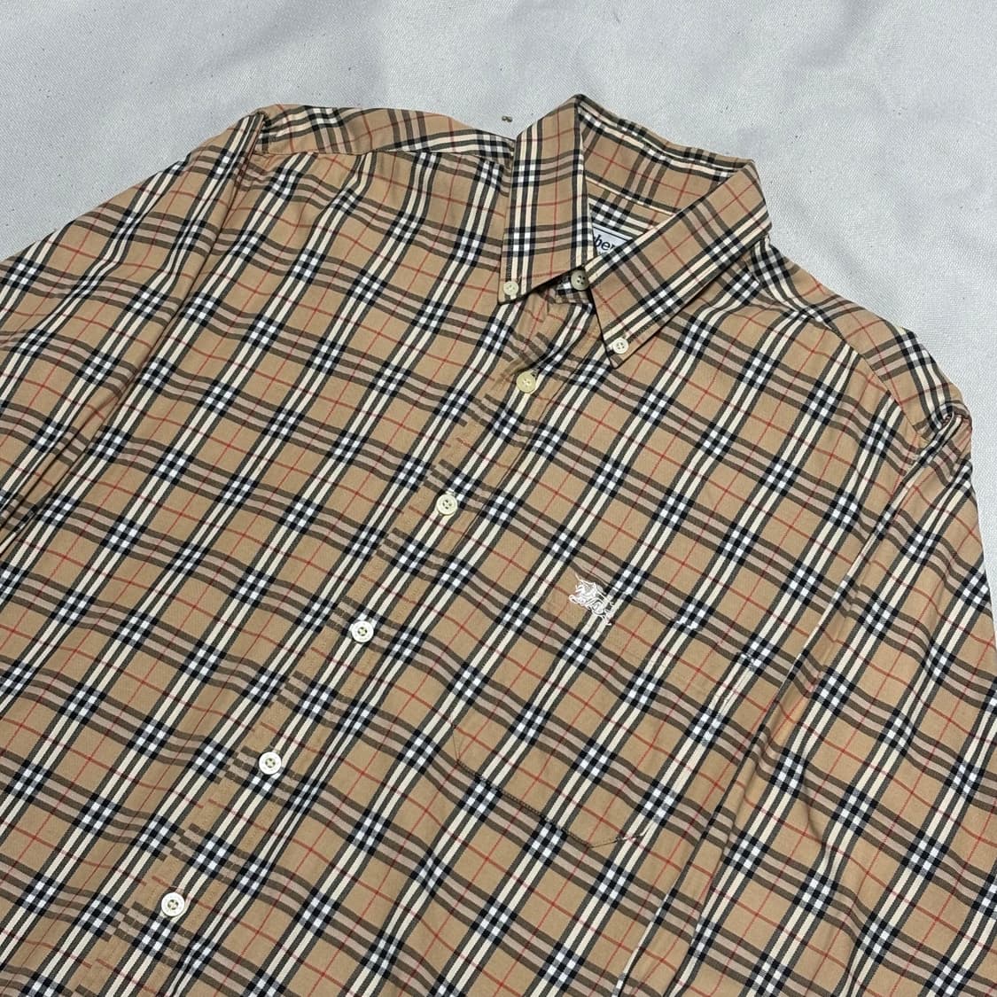 39(M) 버버리 노바체크 코튼 셔츠 상품이미지1