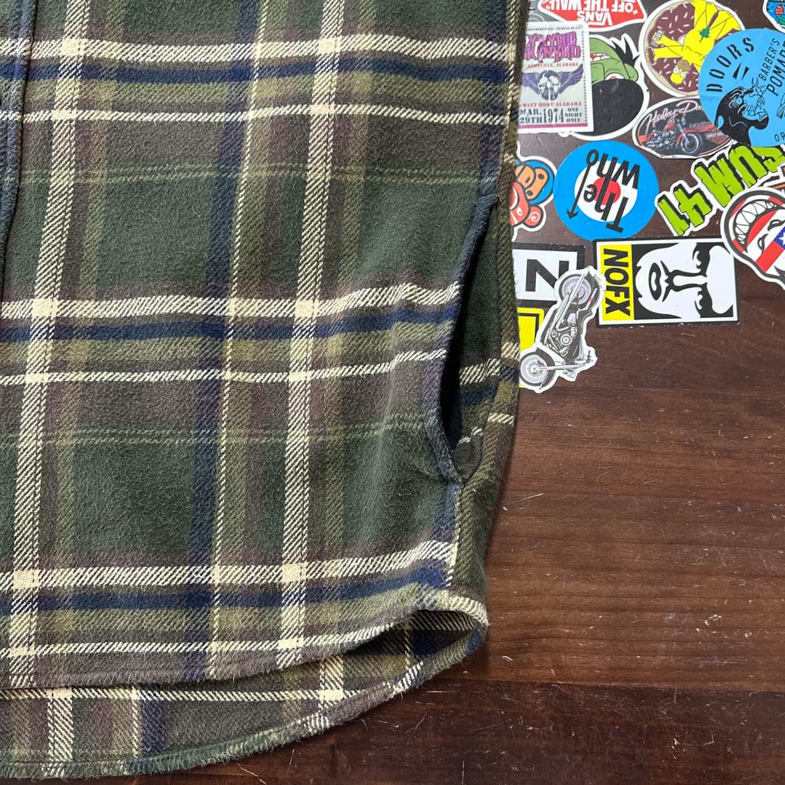 오르비스 체크 플란넬 셔츠 자켓 L 상품이미지5