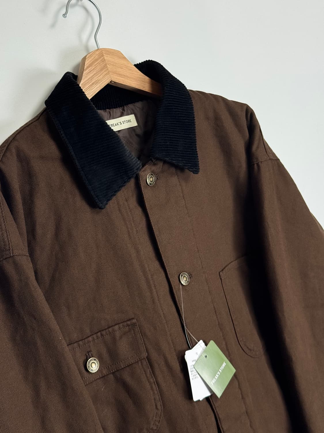 프릭스스토어 빅 실루엣 커버올 자켓 브라운 M 상품이미지3