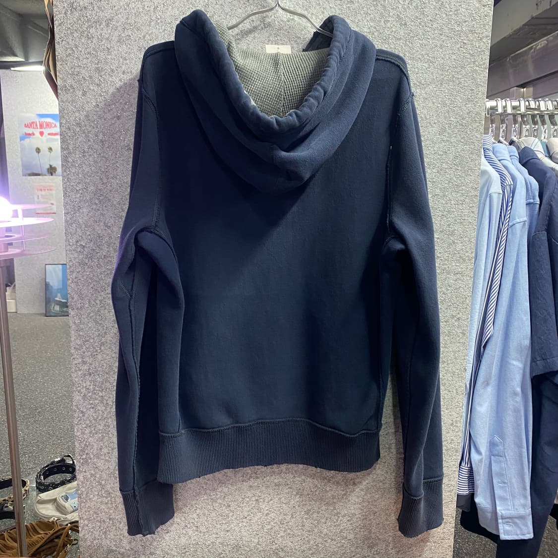 아베크롬비 자수 빅로고 네이비 후드 집업B2885 상품이미지5