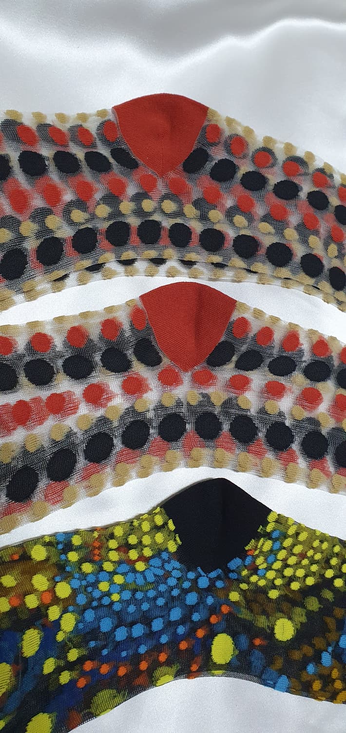 옐로우 레드 도트 CONNISTINE MUSEUM 코니스틴 뮤지엄 양말  상품이미지3