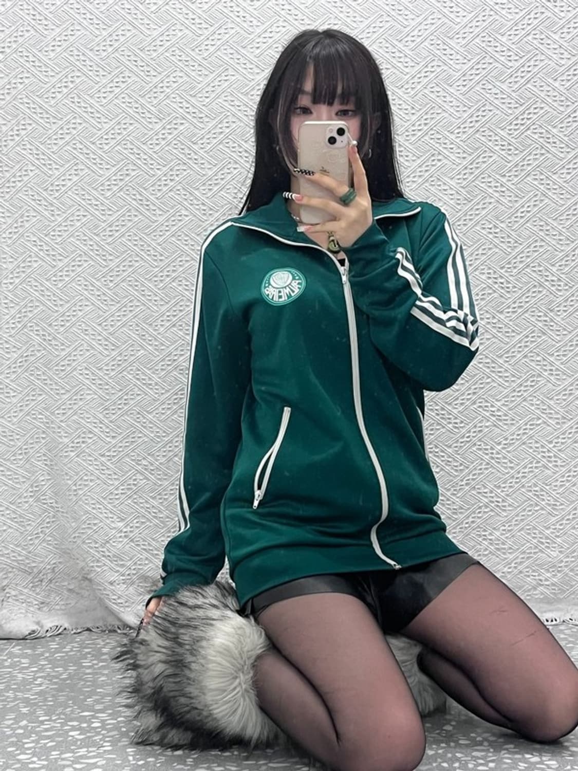 아디다스 팔메이라스 올드스쿨 빅로고 딥그린 져지 집업 95 C10453 상품이미지2