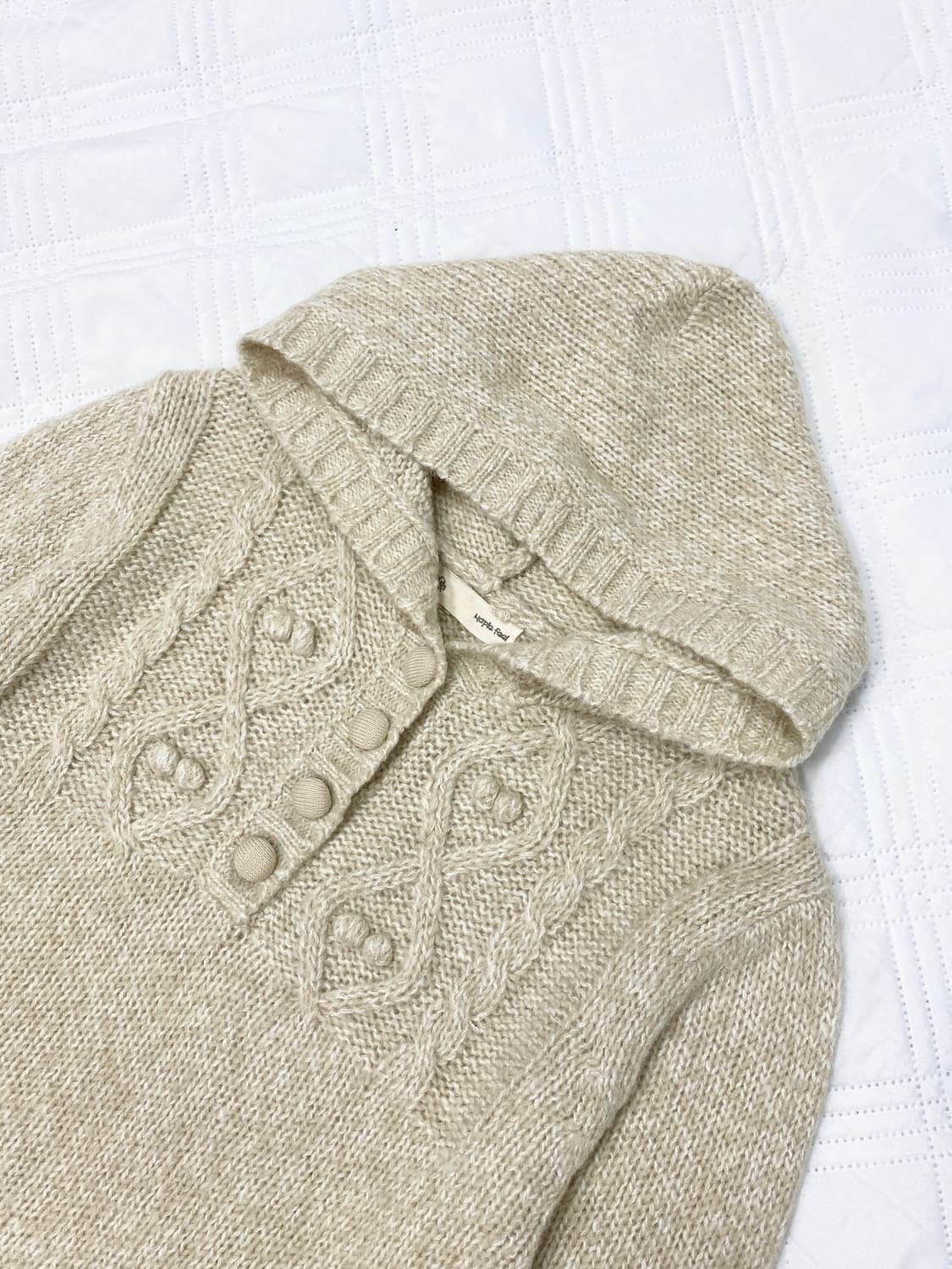 ꒰ঌ 코리락쿠마 폼폼이 후드 니트 ໒꒱ 상품이미지2