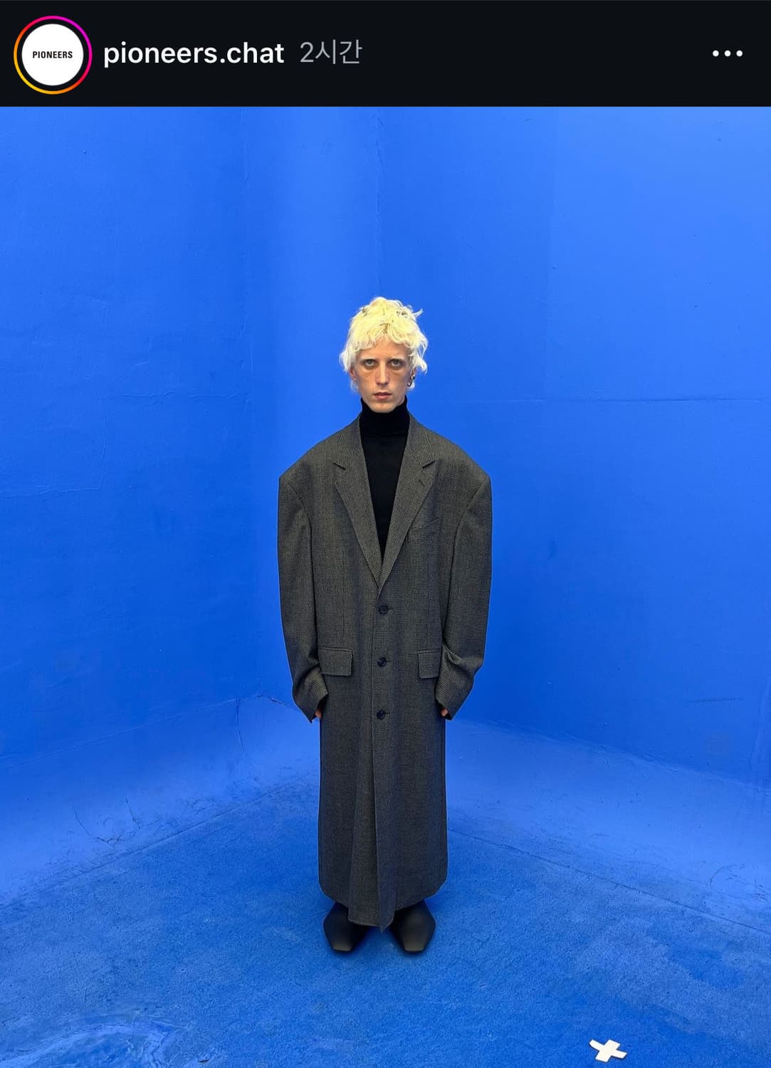 [L] 파이오니어스 pioneers 테일러드 박시 코트 상품이미지1