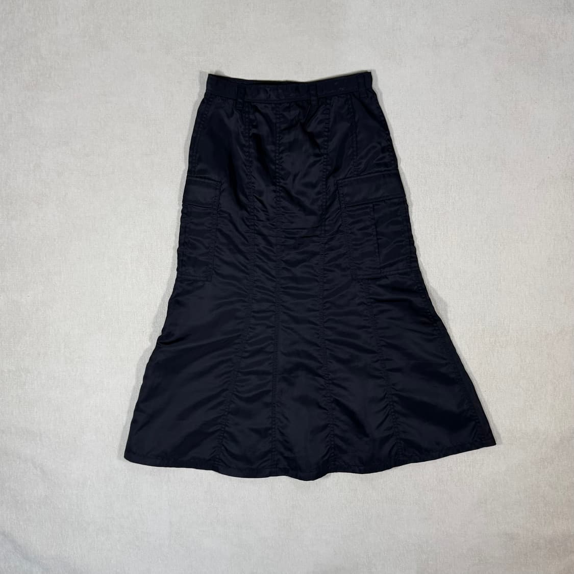Nylon Twill Black Skirt 상품이미지4