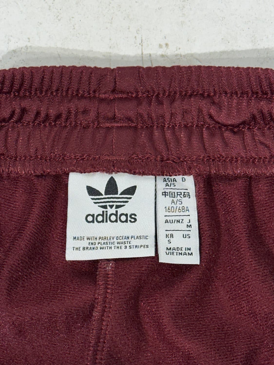 아디다스 버건디 화이트 삼선 파이어버드 추리닝 와이드 트레이닝 팬츠 M 상품이미지7
