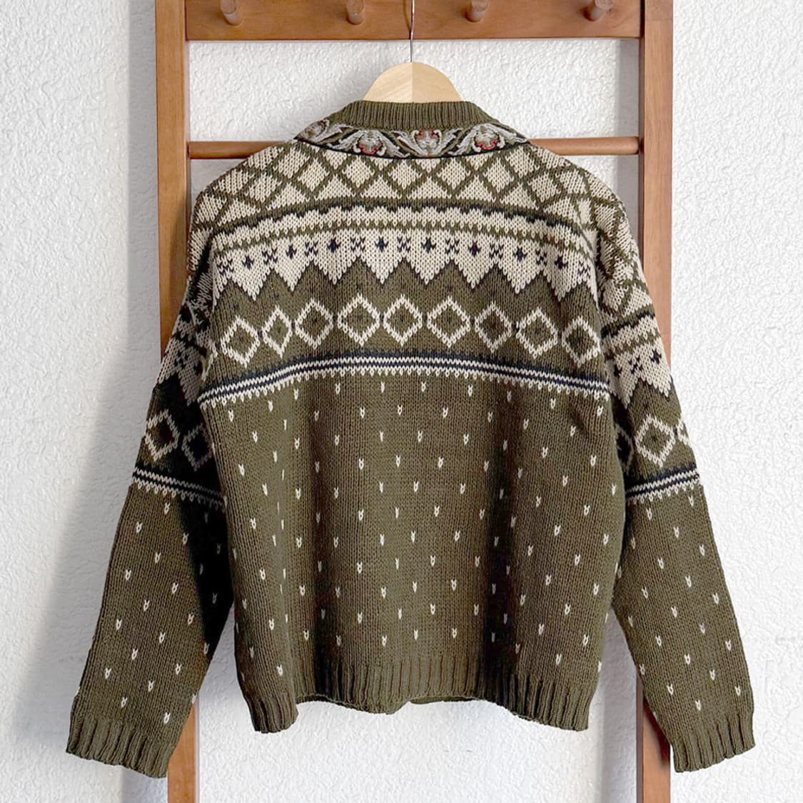Norwegian Moss Knit Cardigan 상품이미지5