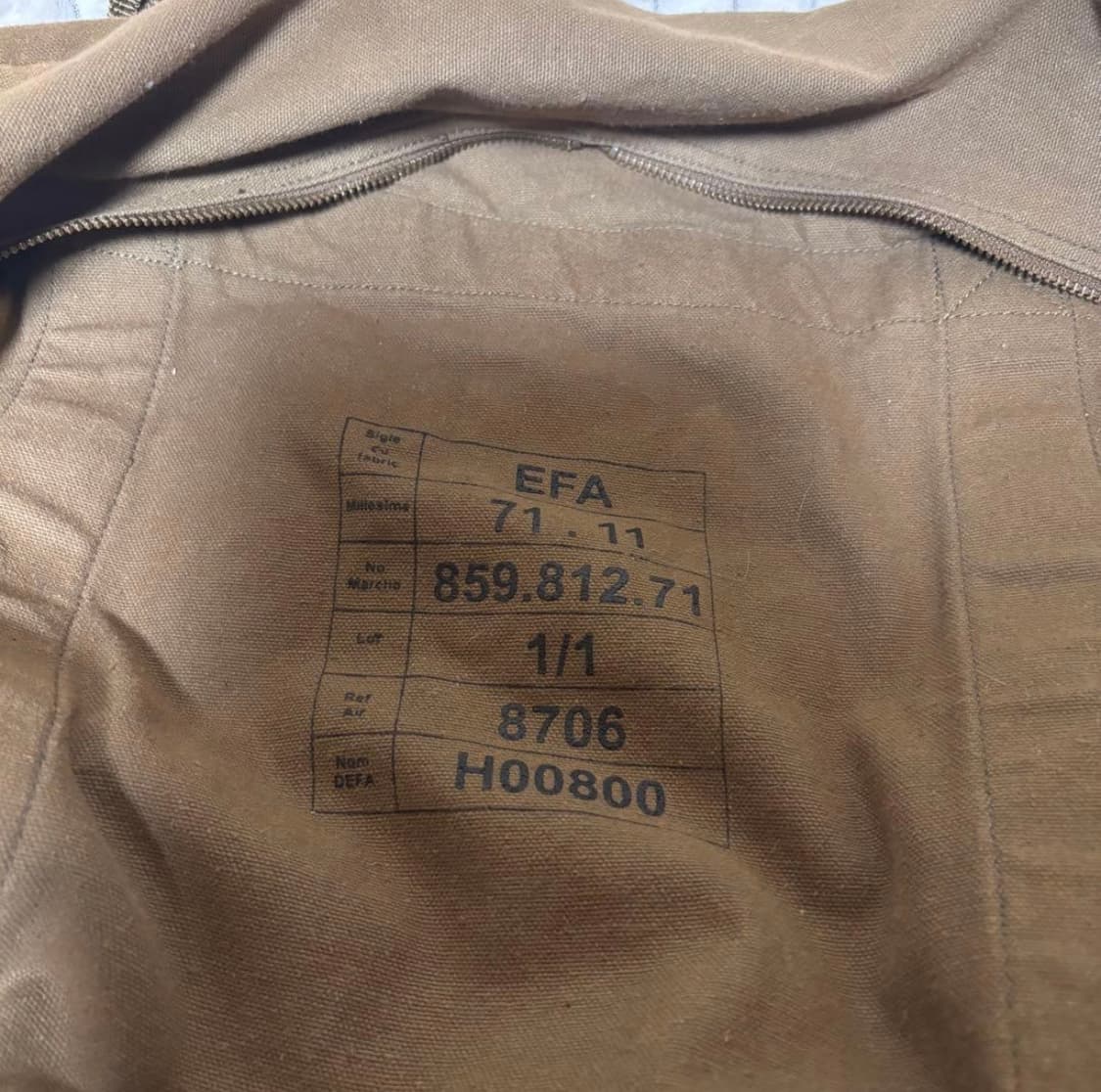 OS) 1960s French Military 프랑스군 낙하산 더플백 상품이미지7