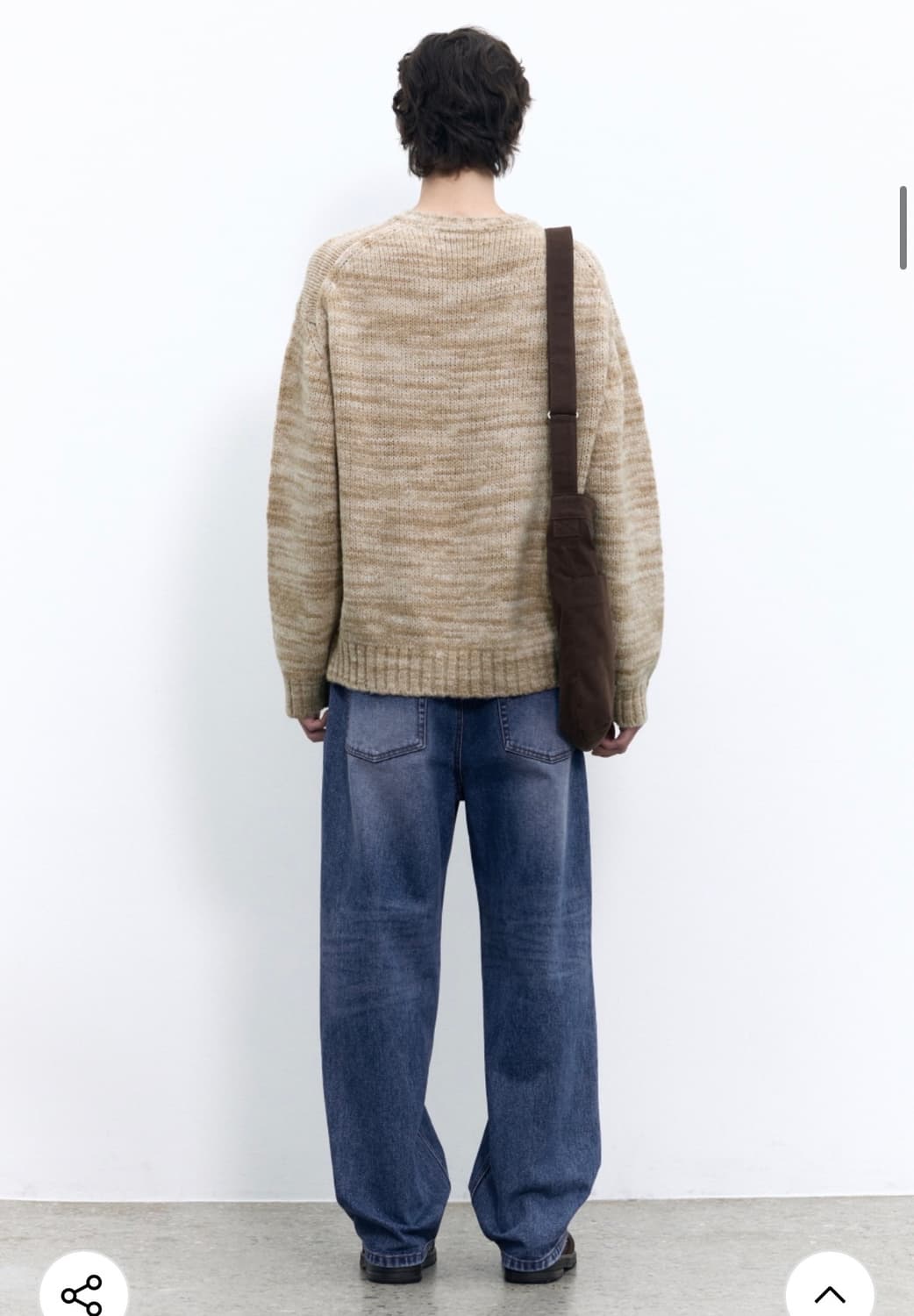 인사일런스 이탈리안 울 믹스드 풀오버 LIGHT BEIGE L사이즈 상품이미지3