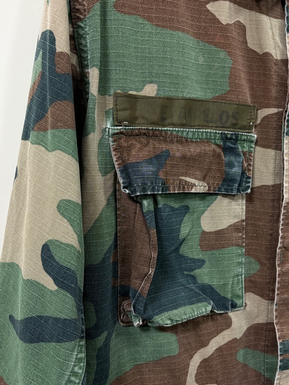 미군 빈티지 우드랜드 카모 BDU 자켓 상품이미지2