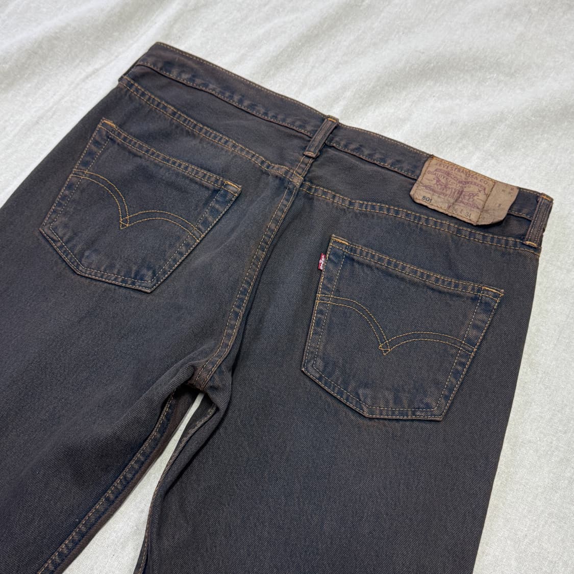 리바이스 90s 블랙브라운 워싱 501 36(32~34) 상품이미지1