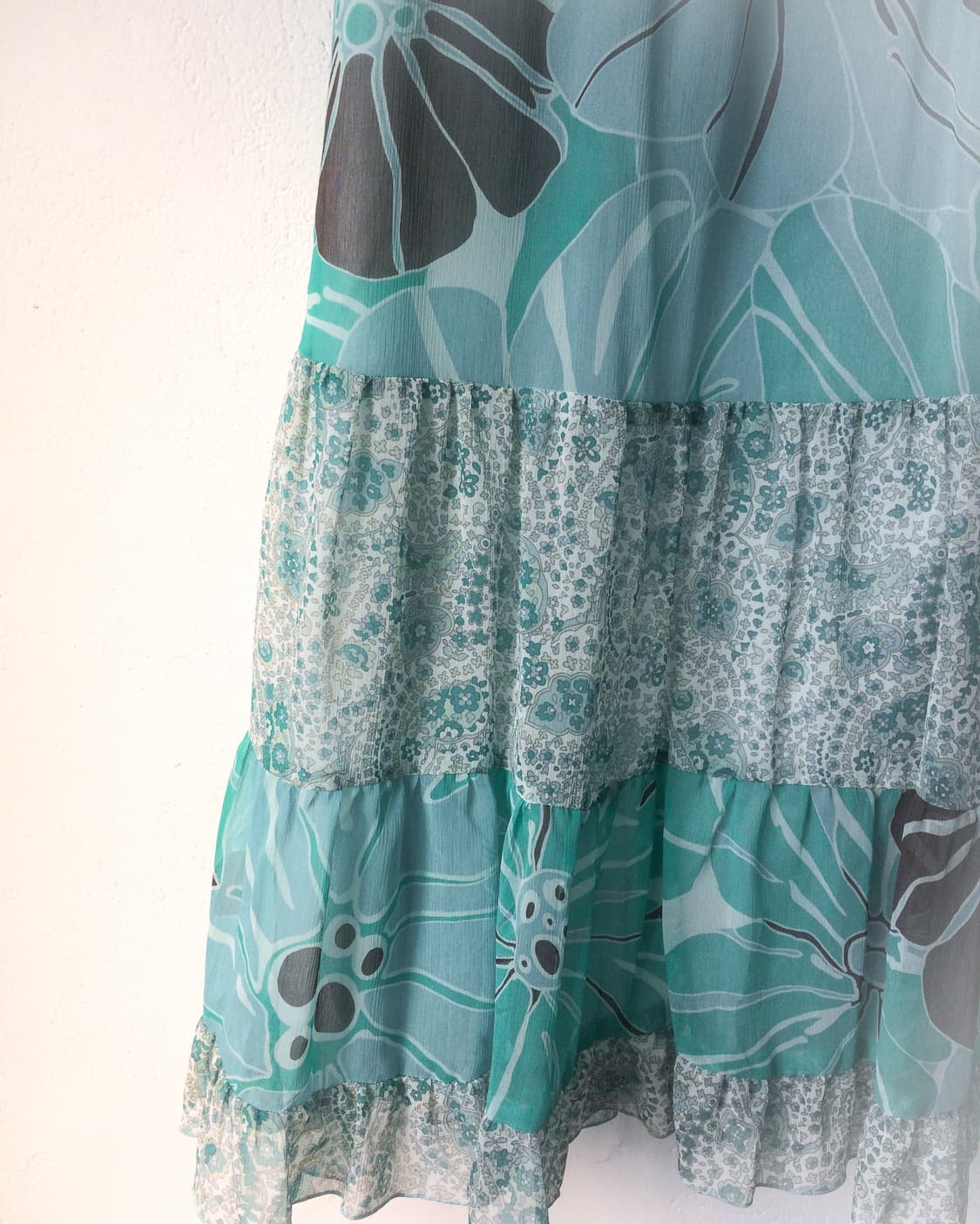 Pattern patch work midi skirt 상품이미지2
