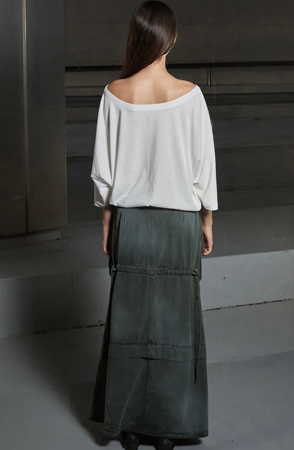 오픈와이와이) Cargo Pocket Maxi Skirt KH 2 상품이미지3