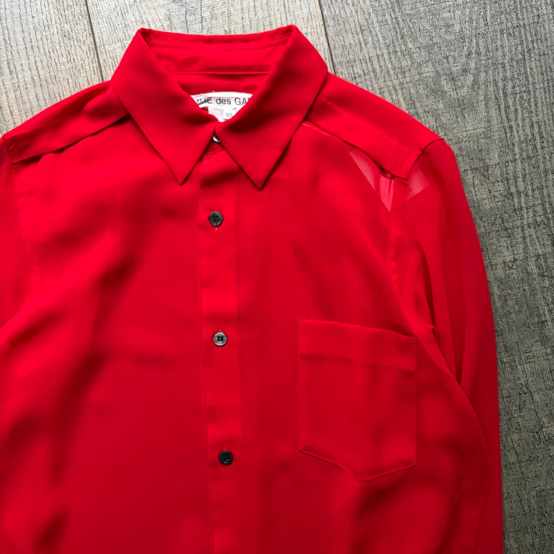 Red Sheer Blouse - Comme des Garçons 상품이미지4