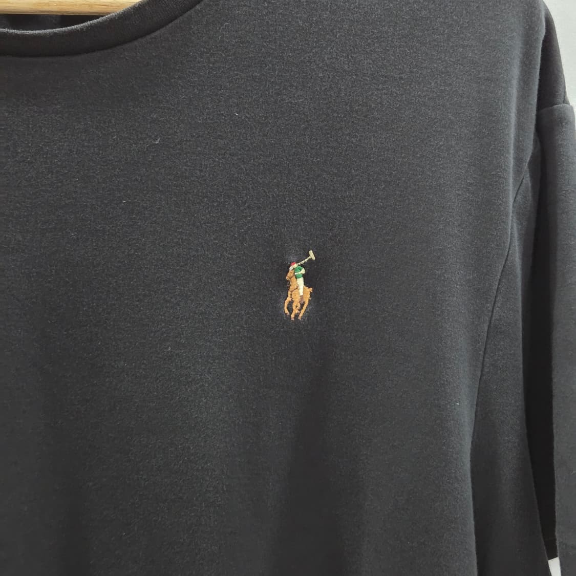 폴로랄프로렌 자수로고 반팔티 블랙 XL  상품이미지2