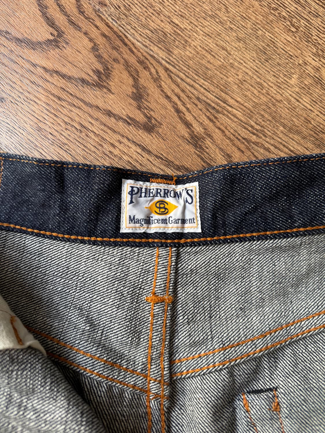 [30]Pherrow's 466 페로우즈 일본제 셀비지 데님팬츠 데드스탁 상품이미지5