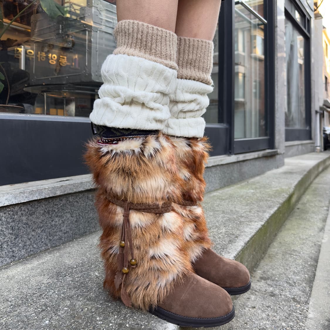 MUK LUKS 롱 퍼 랩 부츠 상품이미지6