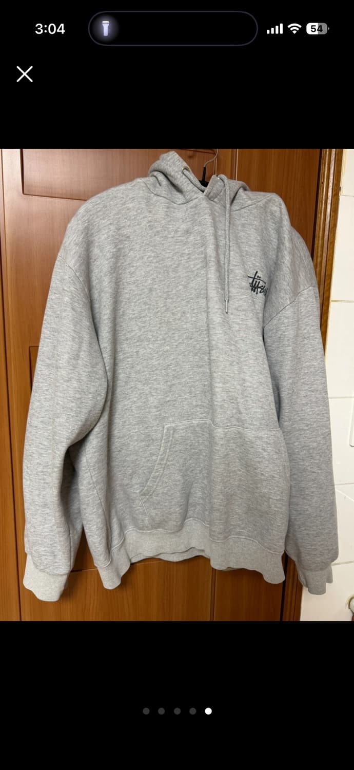 스투시 회색 후드 L 상품이미지2