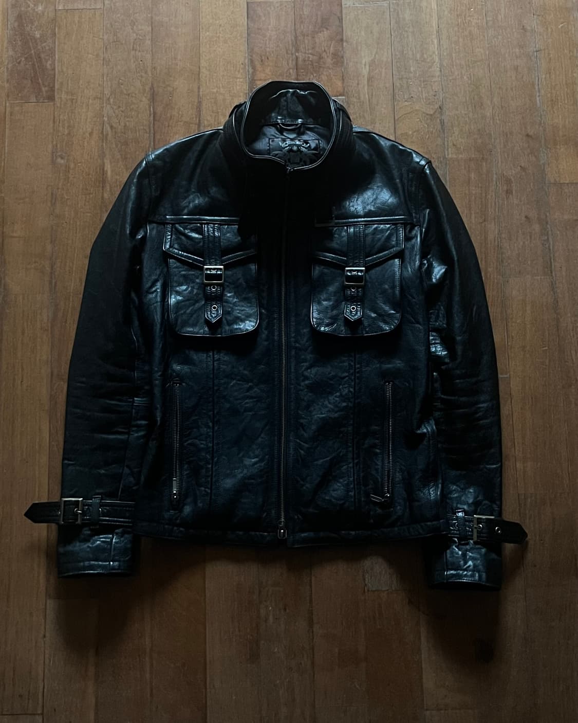 Tornado Mart Goat Skin Leather Jacket 상품이미지1