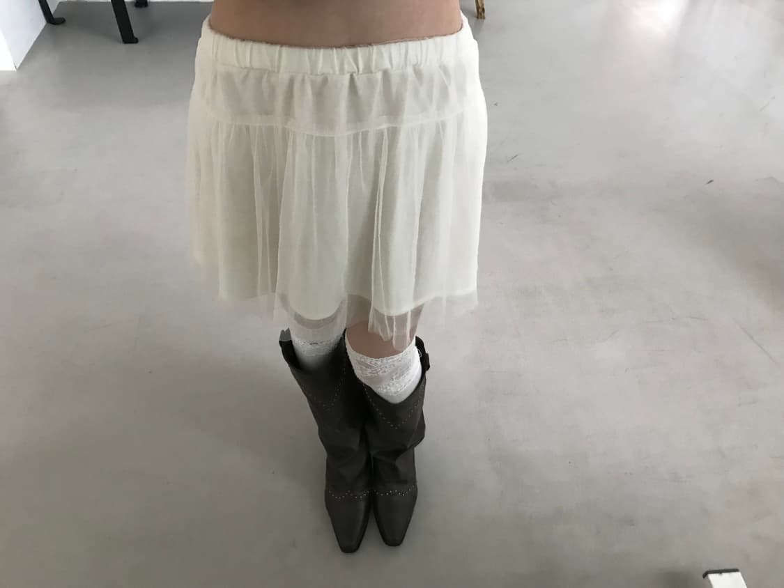 vintage ivory sha skirt 상품이미지1