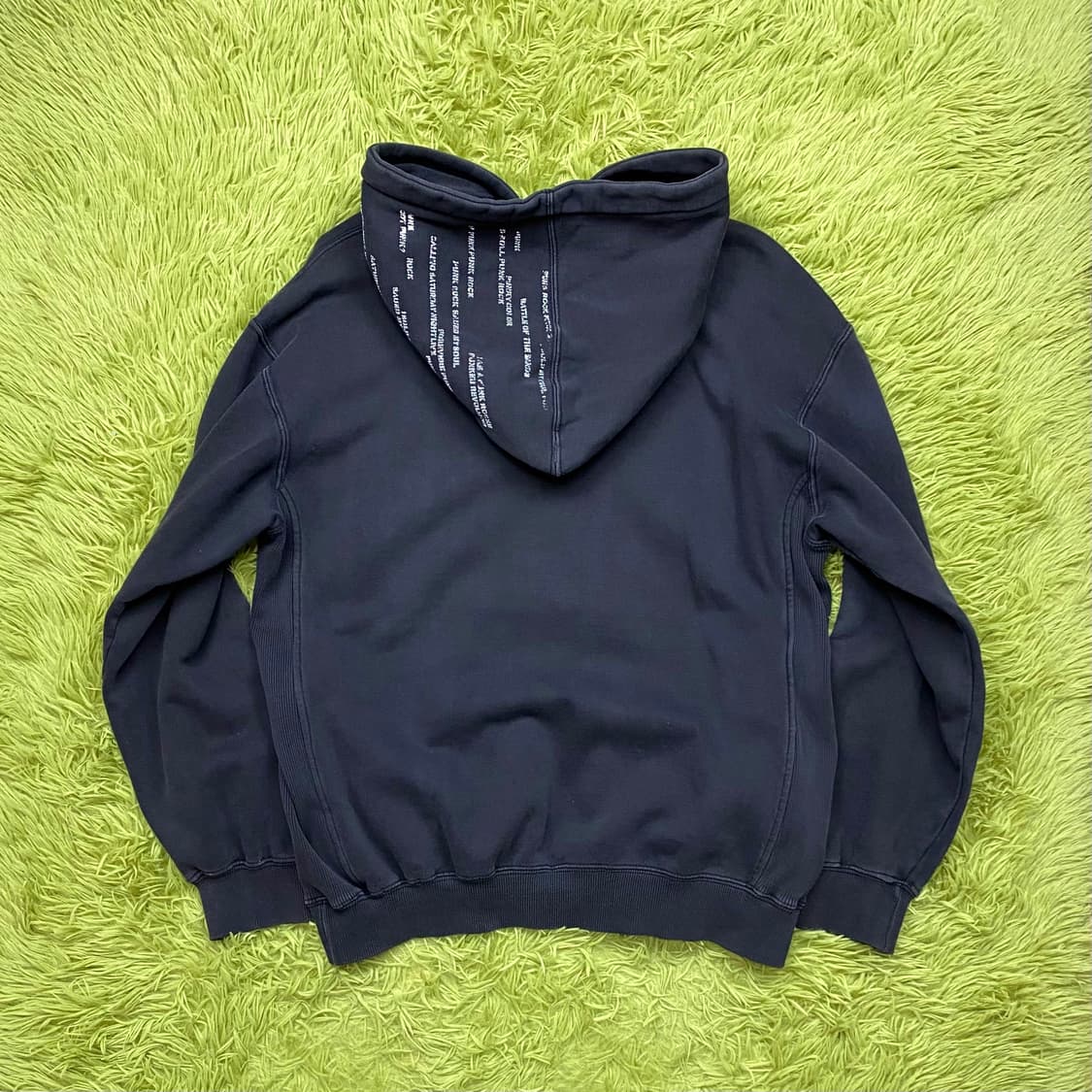 BARCEDOS 크랙 프린팅 풀오버 스웻 후드 티셔츠 상품이미지5