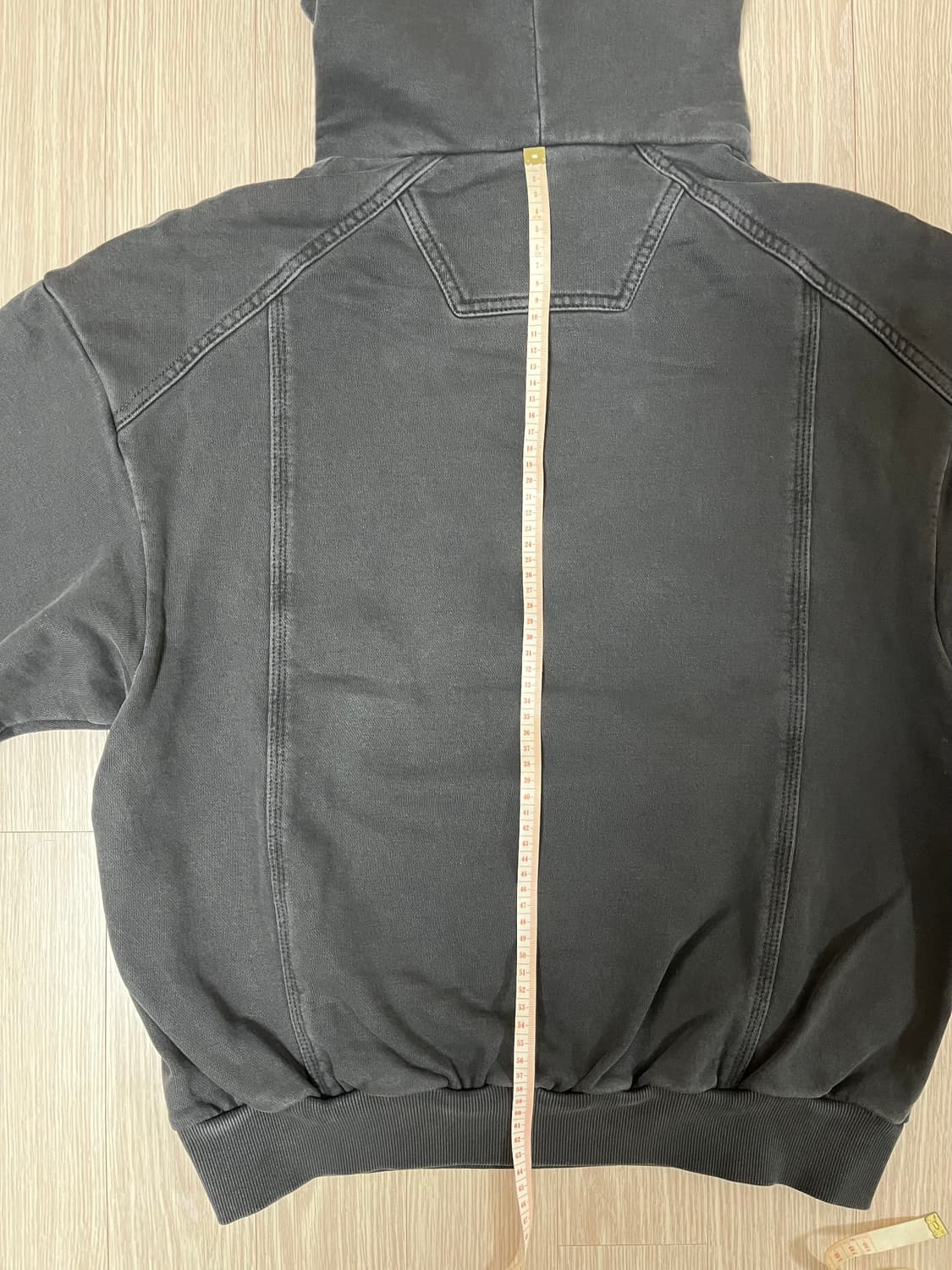 준지 23fw 코튼 스티치 가먼트다잉 후드 S 상품이미지6