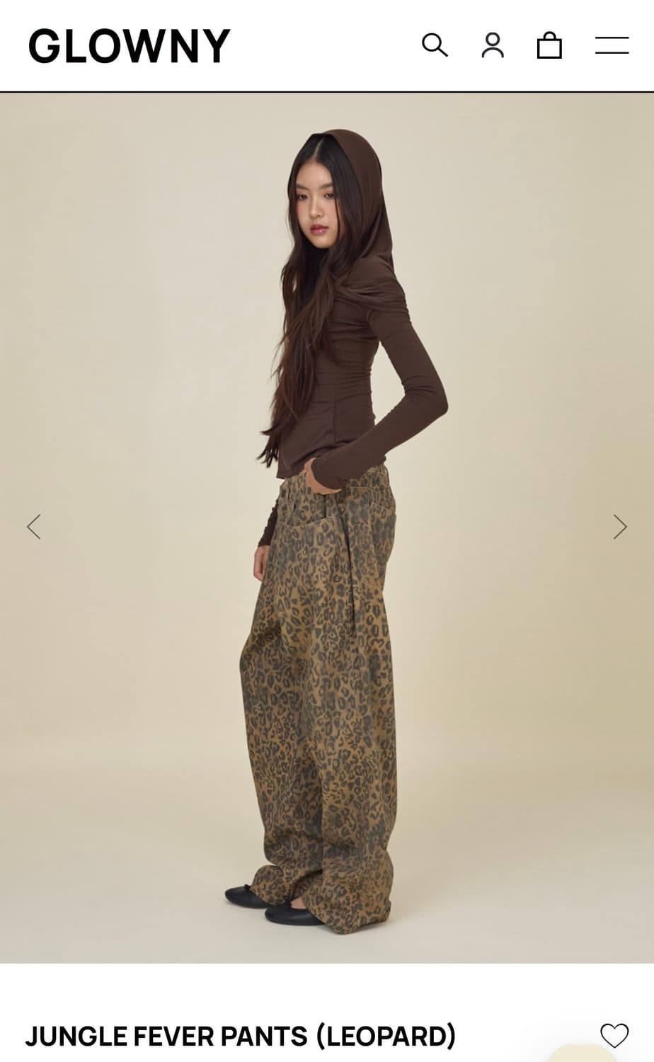 글로니 레오파드 팬츠 상품이미지2