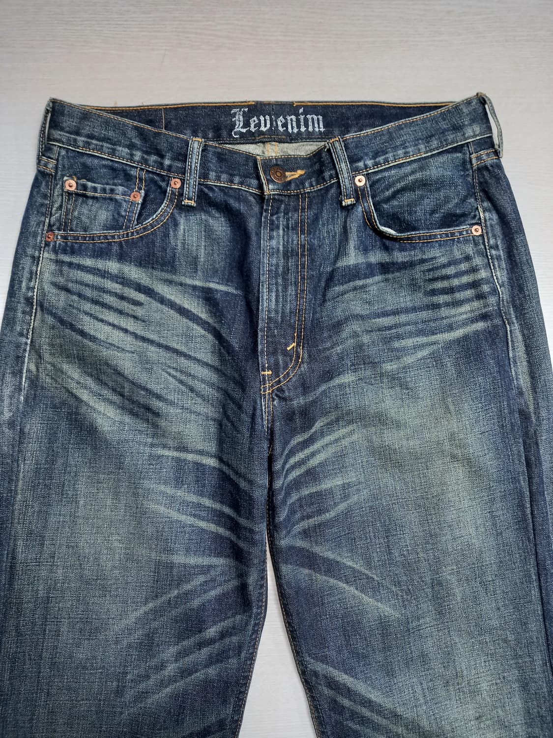 33 리바이스520 녹워싱 일자진 33-457 상품이미지3