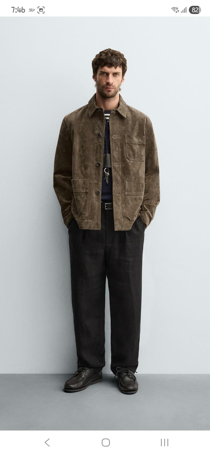 자라 스웨이드 제킷 상품이미지4