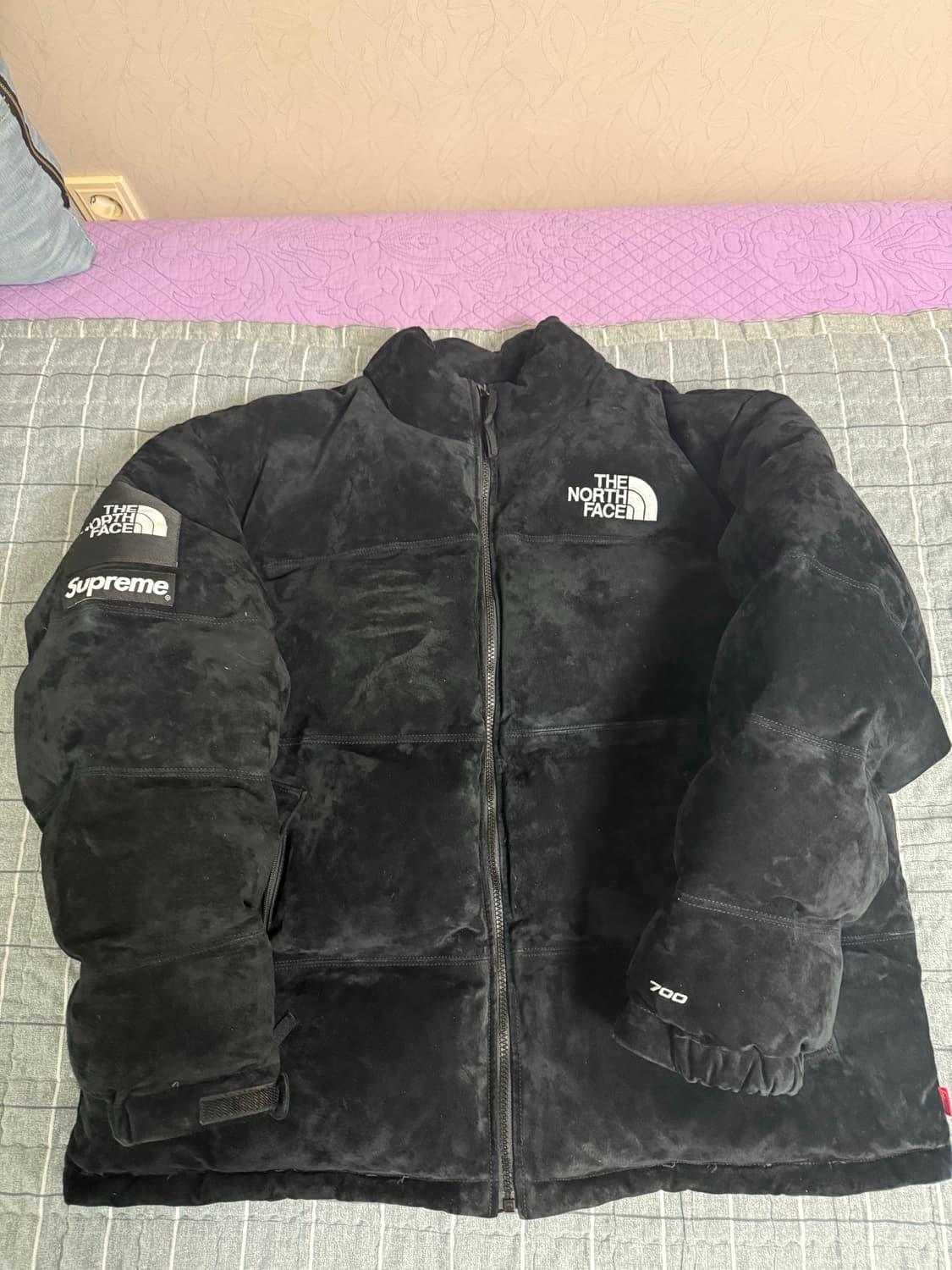 노스페이스 슈프림 스웨이드 눕시 XL 상태굳 상품이미지1