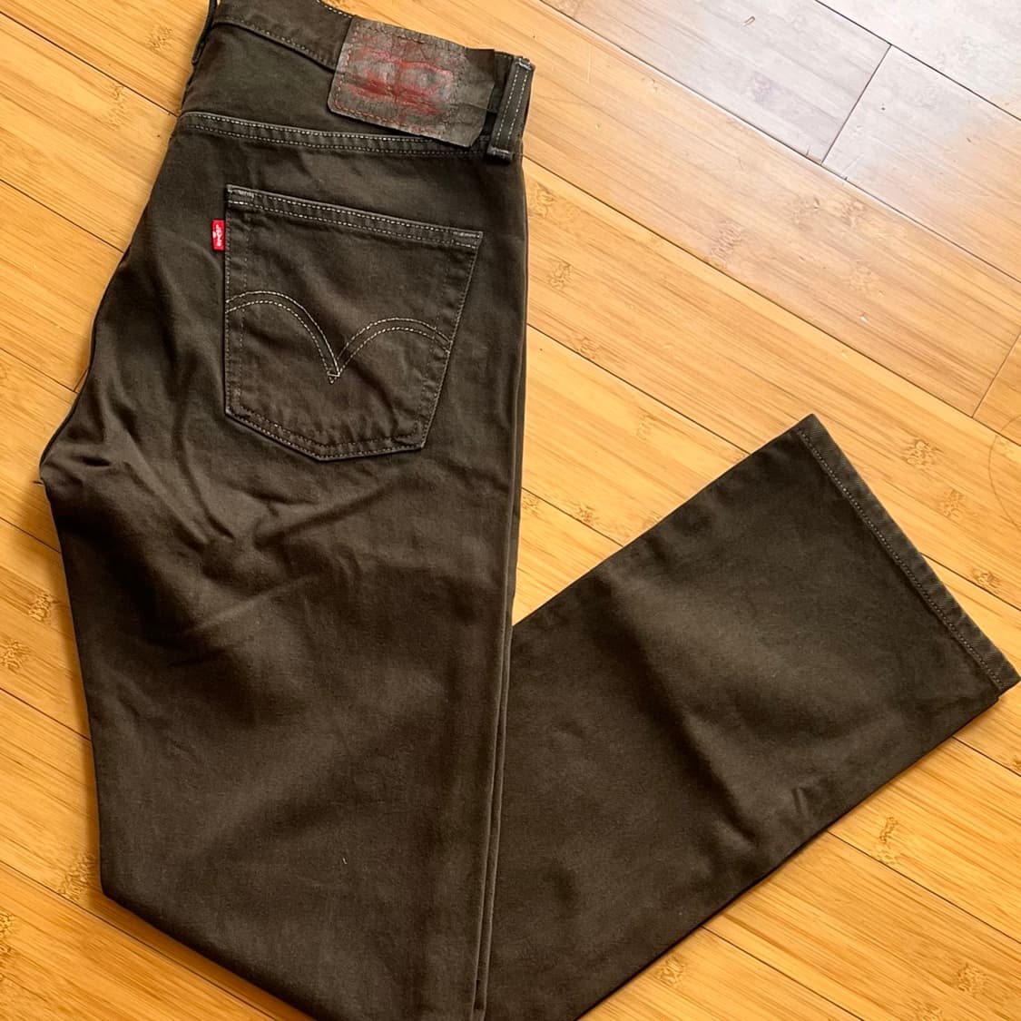 리바이스 501 브라운진 데님팬츠 W32 L32 상품이미지1