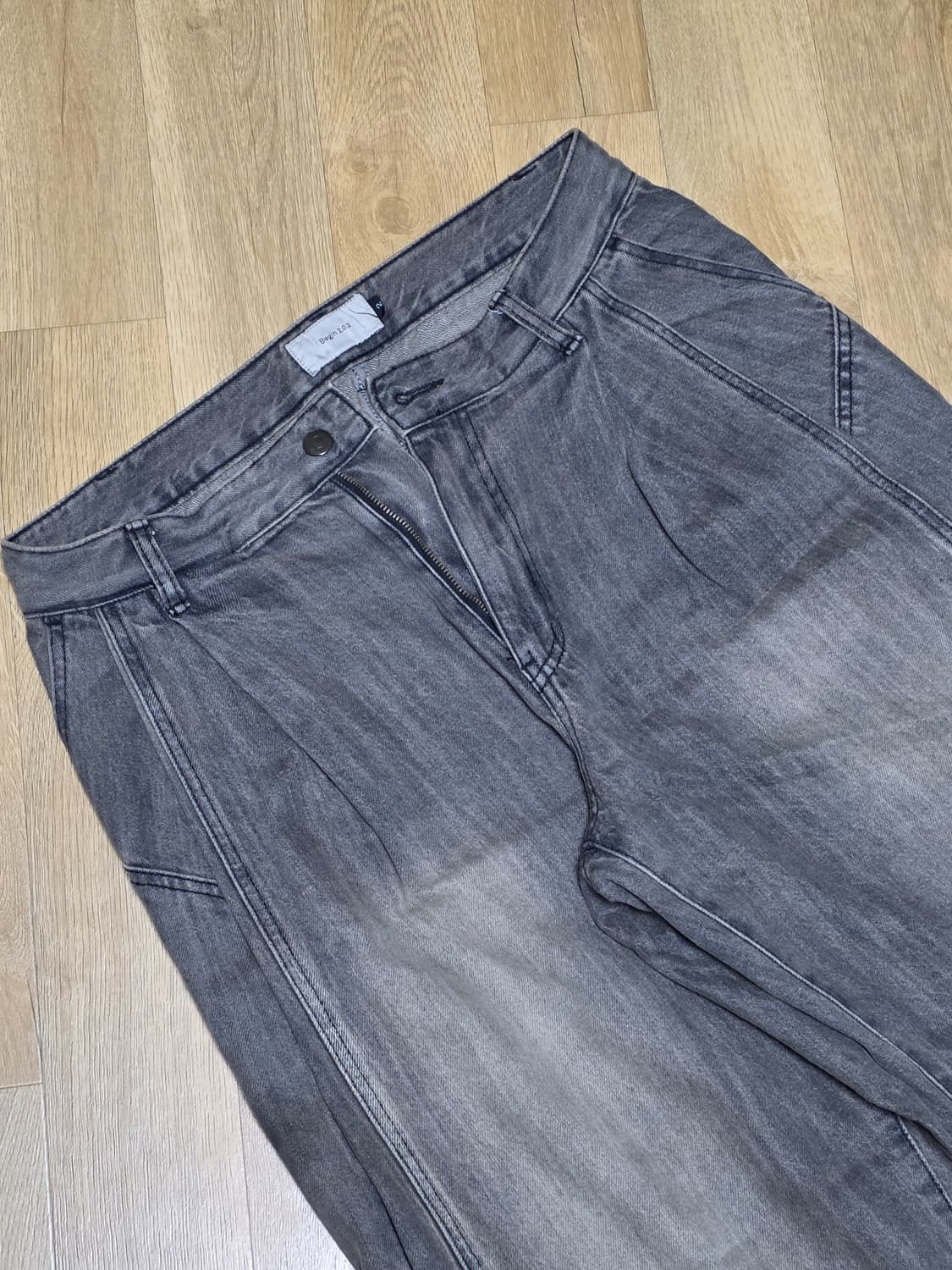 [2] 비긴202 투 턱 데님팬츠 상품이미지2