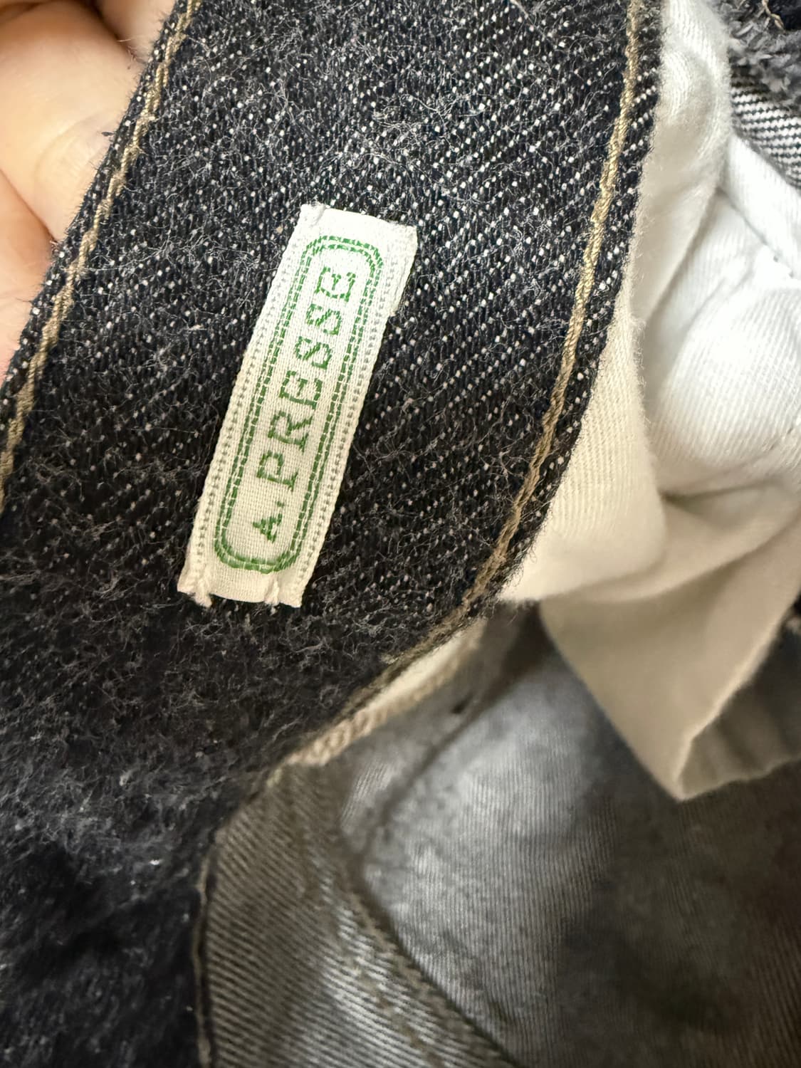 아프레쎄 washed denim pants 블랙 36 상품이미지5