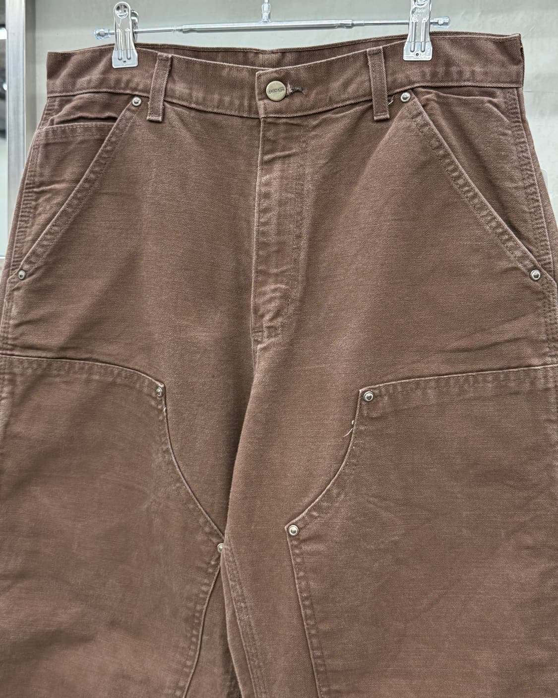 칼하트 00s OG 더블니 카펜터 워크 팬츠 브라운 상품이미지4