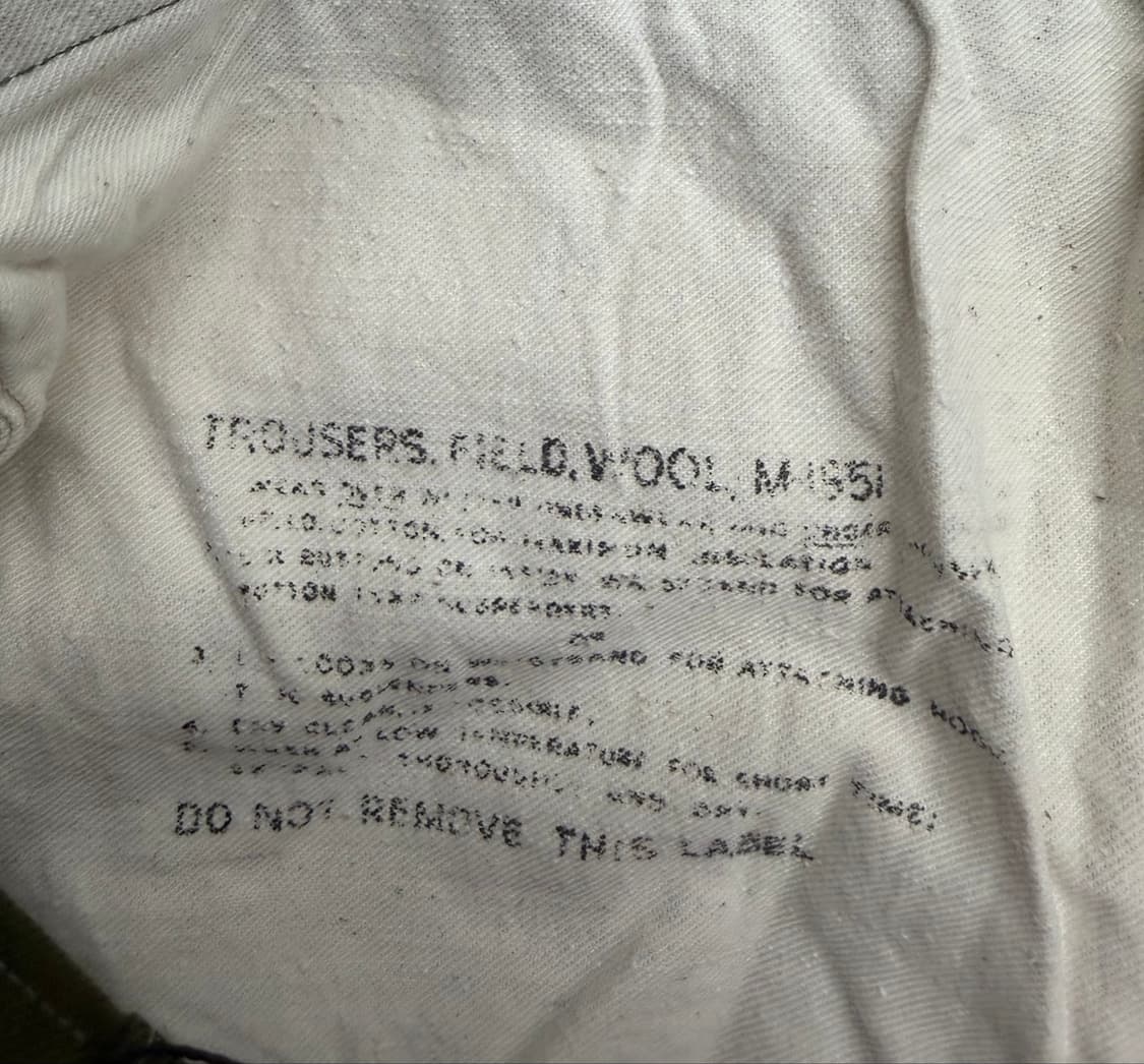 1950s US Army M-1951 Wool Field Trousers 상품이미지8