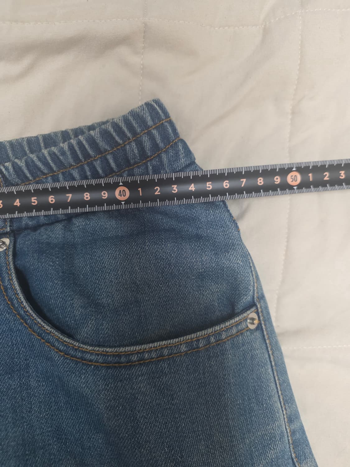 준지 하리밴딩 데님팬츠 청바지 46 - 허리45, 총장99 상품이미지5